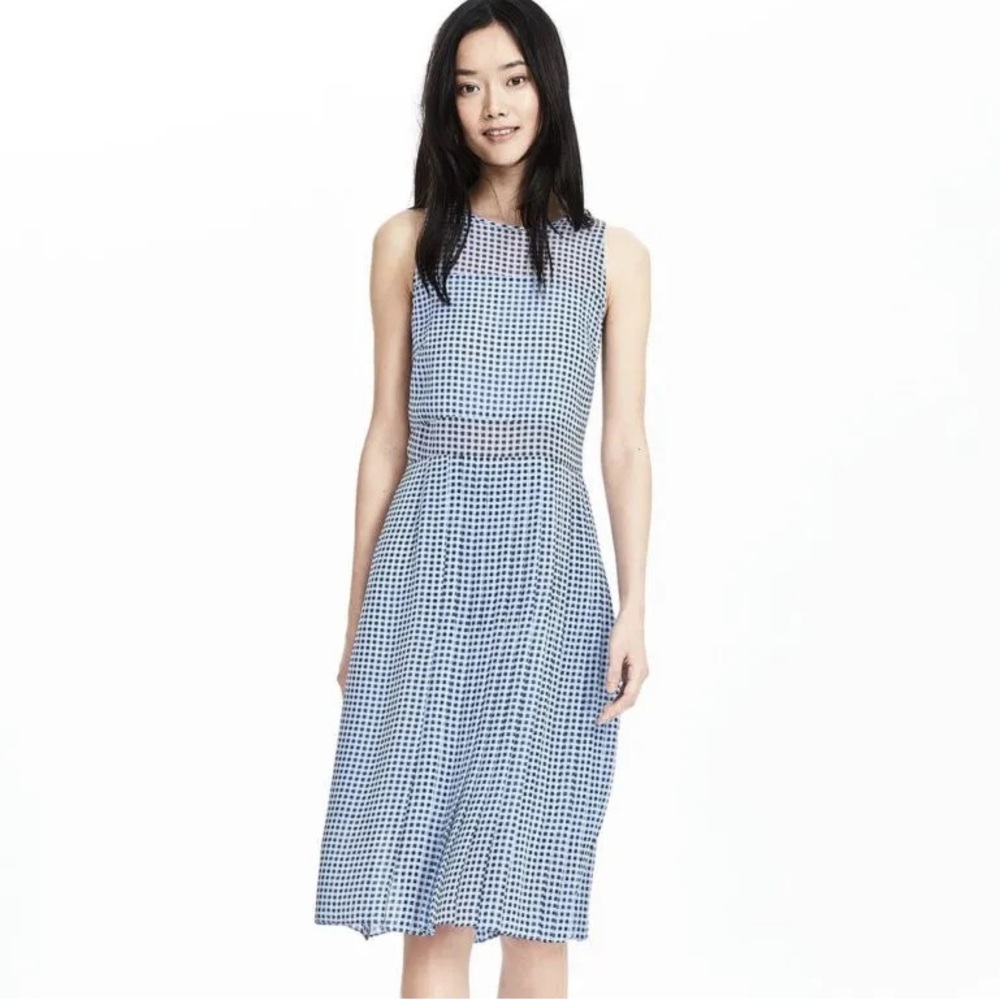 Timo Weiland & Banana Republic Silk Dress, size 4, blue, like new